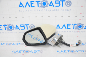 Side mirror left Lincoln MKZ 13-16 16 pins, BSM, camera, auto-dimming, turn signal, beige+chrome