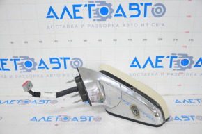 Side mirror left Lincoln MKZ 13-16 16 pins, BSM, camera, auto-dimming, turn signal, beige+chrome