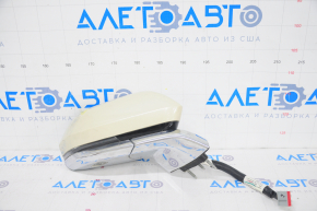 Right side mirror assembly for Lincoln MKZ 13-16, 14 pins, BSM, turn signal, projection, beige + chrome