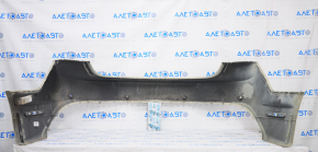 Rear bumper bare Lincoln MKZ 13-16 upper part, for parking sensors, beige, made, broken fastening