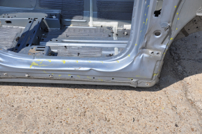 Front right quarter Chevrolet Volt 11-15 blue on the body, dented pillar and threshold