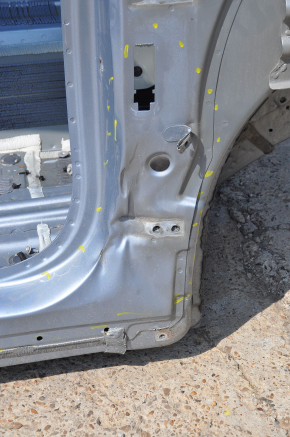 Front right quarter Chevrolet Volt 11-15 blue on the body, dented pillar and threshold