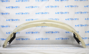 Front bumper bare Lincoln MKZ 13-16 beige, cracked, worn, broken crepe