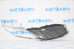 Radiator grill left Lincoln MKZ 13-16 chrome, crack in crepe