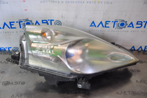 Headlight front right bare Nissan Leaf 13-17 Halogen, without fastening, blue cap, for polishing