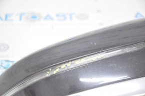 Right side mirror BMW 7 G11 G12 16-19 5 pins, black, chrome bottom, turn signal, BSM, crack on turn signal glass