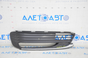 Lower grille front bumper left BMW 7 G11 G12 16-19 under fog lights, with chrome molding, sand