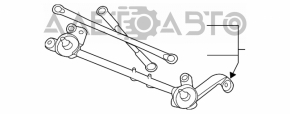 Windscreen wiper trapezoid front Nissan Leaf 13-17