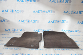 Set of floor mats for the Lincoln MKC 15-19, brown cloth