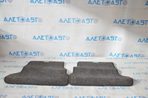 Set of floor mats for the Lincoln MKC 15-19, brown cloth