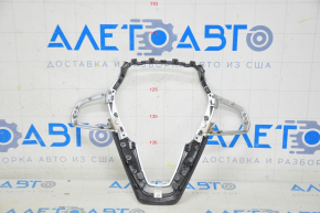 Steering wheel cover BMW 7 G11 G12 16-19 Sport, chrome, chrome trim