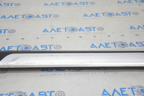 Door sill trim inner front left BMW 7 G11 G12 16-22 black with chrome molding, chrome peeled off, plastic turned white