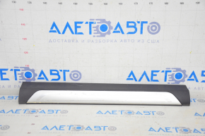 Door sill trim inner front left BMW 7 G11 G12 16-22 black with chrome molding, chrome peeled off, plastic turned white