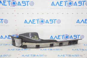 Door sill trim inner rear left BMW 7 G11 G12 16-22 black with chrome molding, chrome peeling, scratches