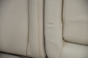 Rear row of seats 2 row Lincoln MKZ 13-16 heated, leather beige, pokes and scratches on leather