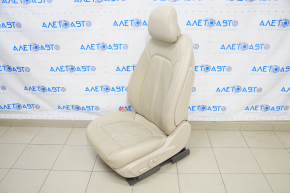 Driver's seat Lincoln MKZ 13-16 with airbag, electric, heated, leather beige, worn