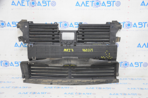 Radiator deflector blinds Lincoln MKZ 13-16 complete with motor, without adaptive cruise, cracks, breaks