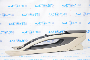Central console armrest Lincoln MKZ 13-16 leather beige, heated