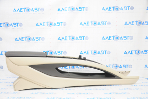 Central console armrest Lincoln MKZ 13-16 leather beige, heated