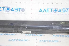 Left threshold BMW 7 G12 16-22 with illumination, black, scratches, pressed, missing fragments, broken fastener