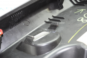 Chevrolet Malibu 16-23 trunk opening trim black, scratches, without plug, broken fastener