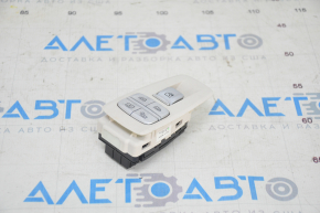 Rear right window lift control BMW 7 G12 16-22 for 4 additional buttons, with beige trim