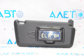 Right visor Mercedes CLA 14-19 black, without hook