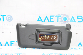 Right visor Mercedes CLA 14-19 black, without hook, dented