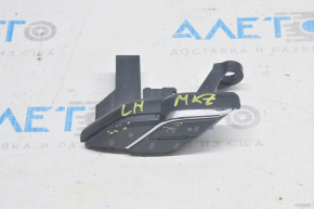 Steering wheel control buttons left lower Lincoln MKZ 13-20 under cruise, worn out