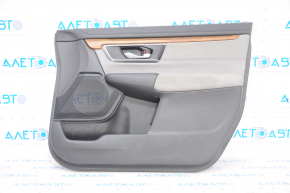 Door trim card front right Honda CRV 17-22 black-gray, molding under the tree, for dry cleaning