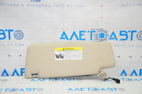 Right visor VW Passat b8 16-19 USA beige, without hook, for backlight, for dry cleaning, dented