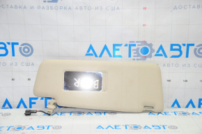 Right visor VW Passat b8 16-19 USA beige, without hook, for backlight, for dry cleaning, dented