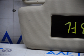 Left visor VW Passat b8 16-19 USA beige, without hook, for backlight, without plug, for dry cleaning