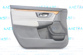 Door trim card front left Honda CRV 17-22 black-gray, molding under the tree, for dry cleaning