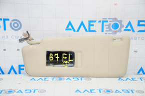 Left visor VW Passat b7 12-15 USA beige, without hook, for backlight, without plug