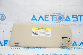 Right visor VW Passat b7 12-15 USA beige, without hook, for backlight, without plug, for dry cleaning