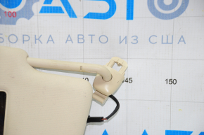 Right visor VW Passat b7 12-15 USA beige, without hook, for backlight, without plug, for dry cleaning