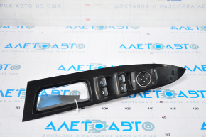 Front left window lift control Ford Fusion mk5 13-20 with trim, glossy, worn chrome