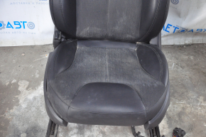 Driver's seat Tesla Model S 16-20 rest, without airbag, leather black + cloth, electric, scratches, under chemical