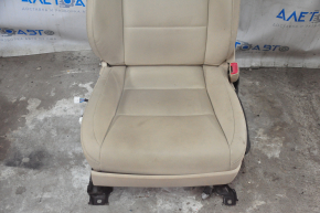 Passenger seat Lexus ES300h ES350 13-18 without airbag, electric, beige leather, without pad and control, without headrest
