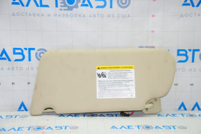 Right visor Ford Flex 09-19 beige, without hook, dry-cleanable