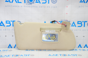 Right visor Ford Flex 09-19 beige, without hook, dry-cleanable