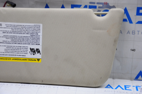 Right visor Ford Flex 09-19 beige, without hook, dry-cleanable
