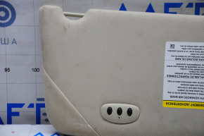 Left visor Ford Flex 09-19 beige, without hook, with control, for dry cleaning