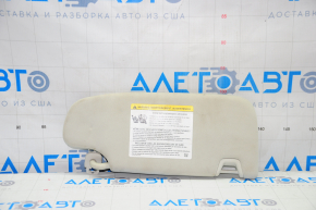 Left visor Ford Edge 15 - gray, without hook, for dry cleaning, without plug
