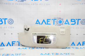 Left visor Ford Edge 15 - gray, without hook, for dry cleaning, without plug