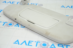 Left visor Ford Edge 15 - gray, without hook, for dry cleaning, without plug