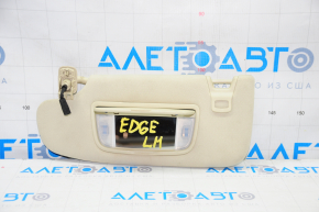 Left visor for Ford Edge 15-24 beige, without hook