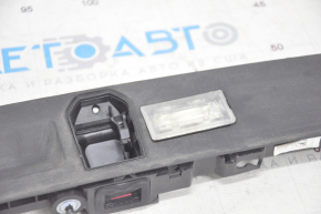 BMW 7 G11 G12 16-19 trunk lid number plate light bar with handle, under camera, with button, with lights, light is peeled off