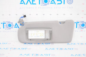 Left visor Honda CRV 20-22 gray, with backlight, without hook, for cleaning
